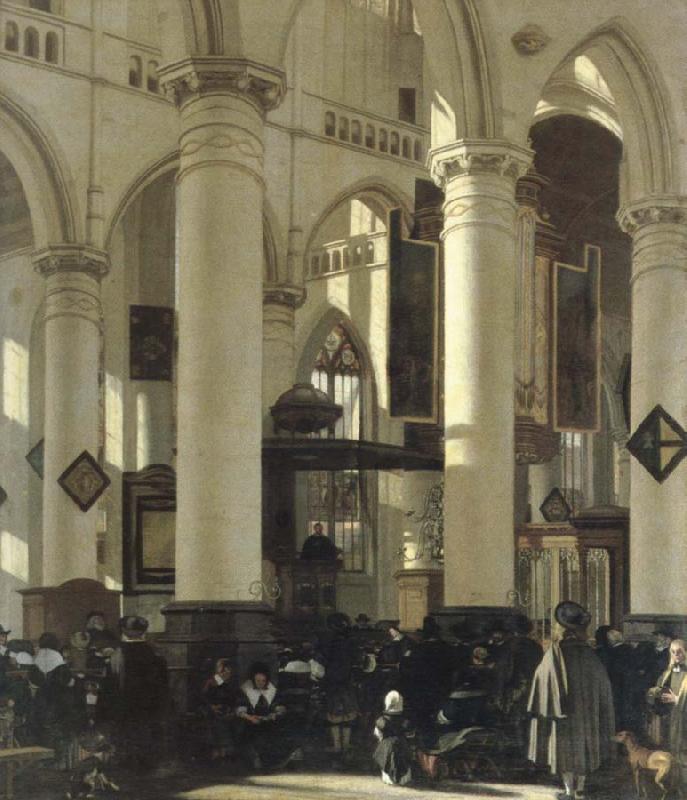 WITTE, Emanuel de interior of a church Sweden oil painting art